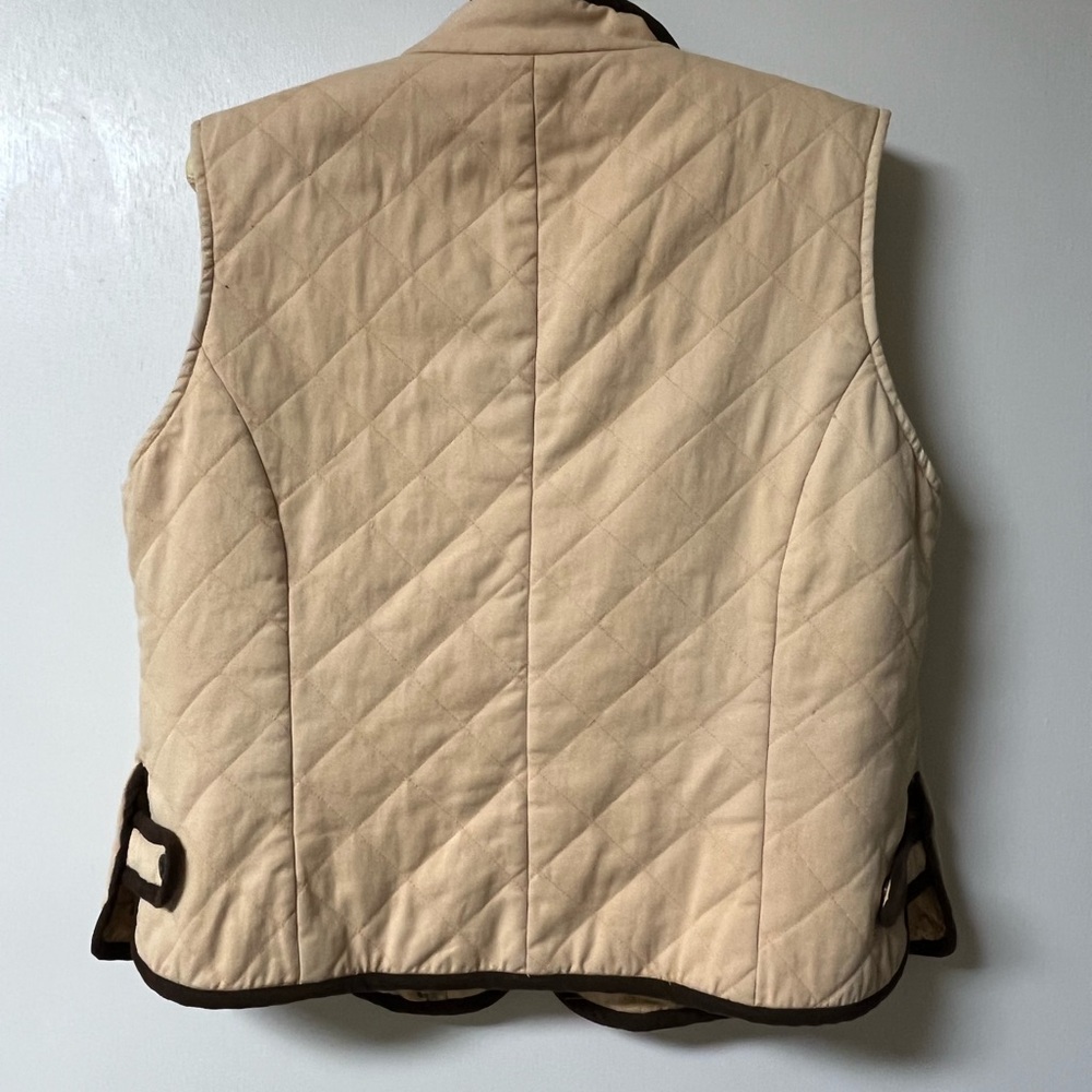 Madison Creek Outfitters Beige/Very Light Yellow Quilted Vest for Women - Picture 5 of 7